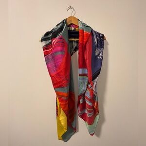 Desigual Multicolor Abstract Scarf